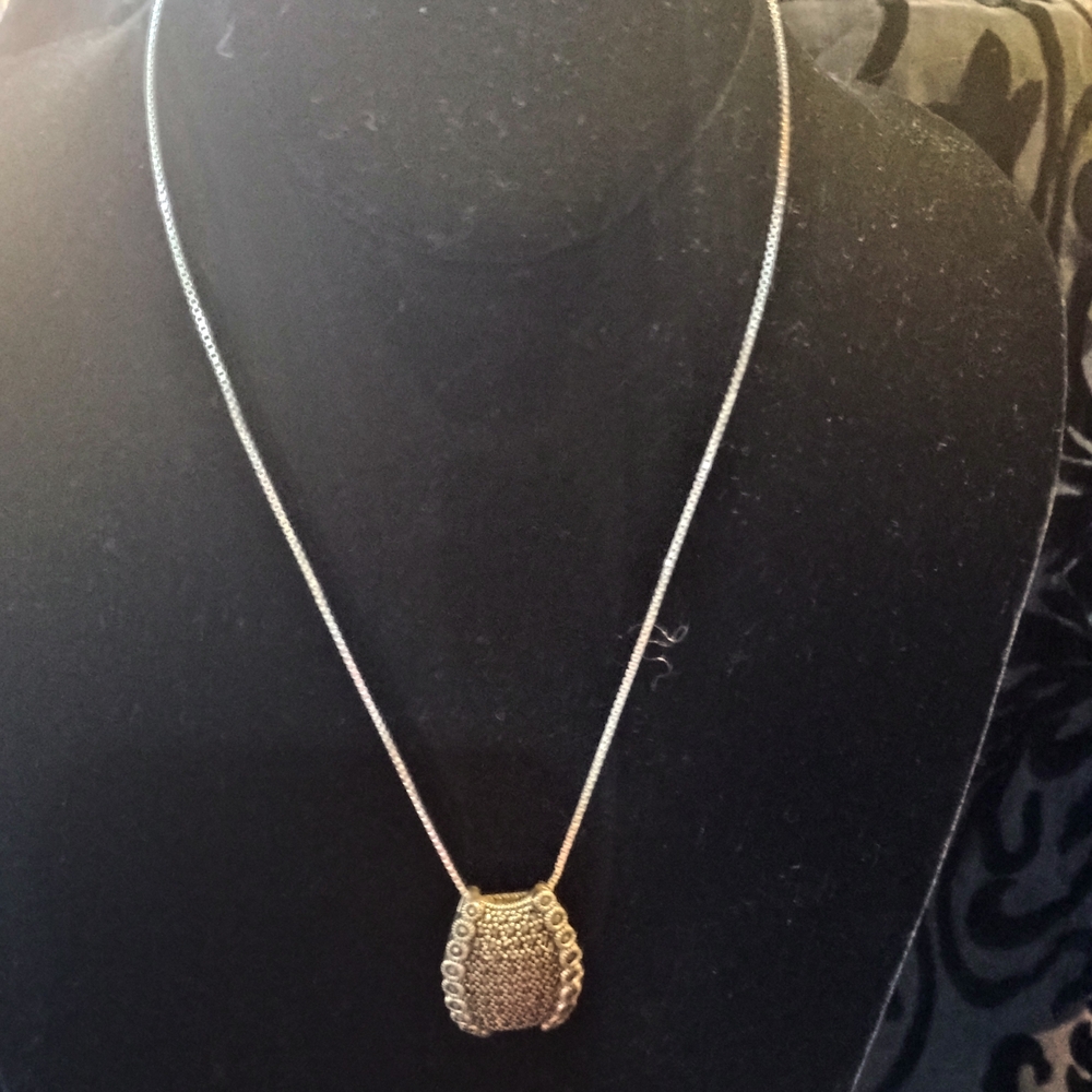 Sterling Silver Marcusite Necklace